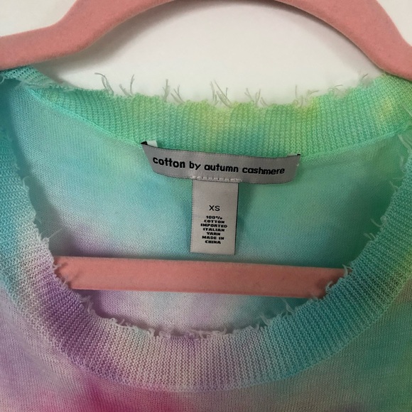 NWT Autumn Cashmere Rainbow Tie Dye Tank - Picture 5 of 5